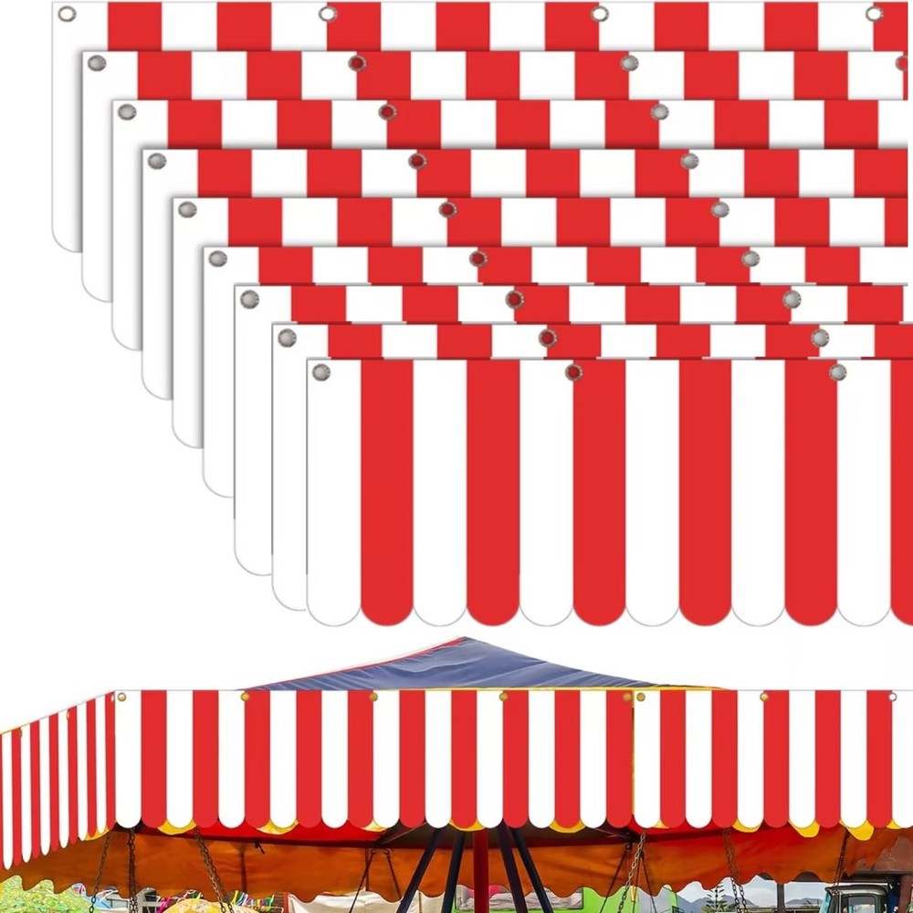 12 Pcs Carnival Decorations Tent Christmas Circus Carnival Hanging Decoration…