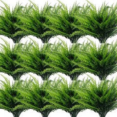 20 Bundles Artificial Plants Outdoor Faux Boston Fern Spring Decor, Fake Plants