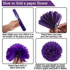 Purple 60Th Birthday Decorations for Women – Back in 1966 Backdrop, Banner, Swir