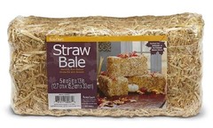 Small Country Hay Bale Fall Accent Decorative Natural Straw Decor 6″ x 13″ #888