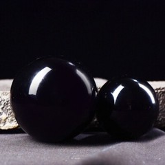7 pcs FengShui Obsidian Sphere Seven-star Array Energy Meditation and Ba Zi