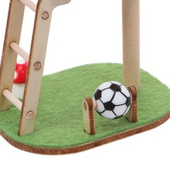Mini Cat Climbing Frame Ornaments Wooden Tree Desktop Kitten Furniture Tower