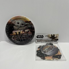STAR WARS BIRTHDAY BANNER Mandalorian BABY YODA «happy birthday» 6′ long NEW!