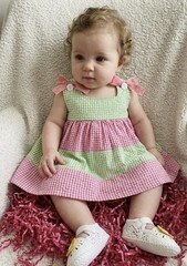 Summer Fun Gingham Centerpiece For Baby Shower, Birthday, Keepsake Outfit-Unique