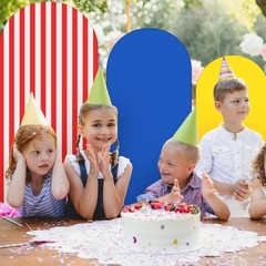 3 Pcs Carnival Arch Backdrop Covers – Variety Sizes