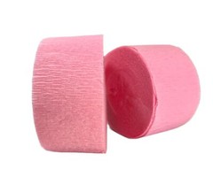 Crepe Paper Streamers Pink White Metallic Silver 423 Feet Total Party Decor