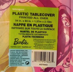 Barbie tablecover