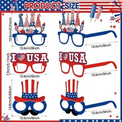 32 Pcs USA Patriotic Party Decorations Eyeglasses 250th Anniversary Themed Pa…
