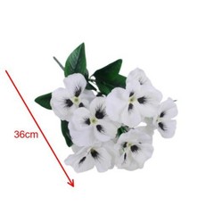 36cm Artificial Pansies Silk Flower Stems for Landscape and Venue Decor