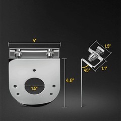 Watermelon Design Water Tank Mount for Van Vehicles 2 pcs 304 SS 4.6×4