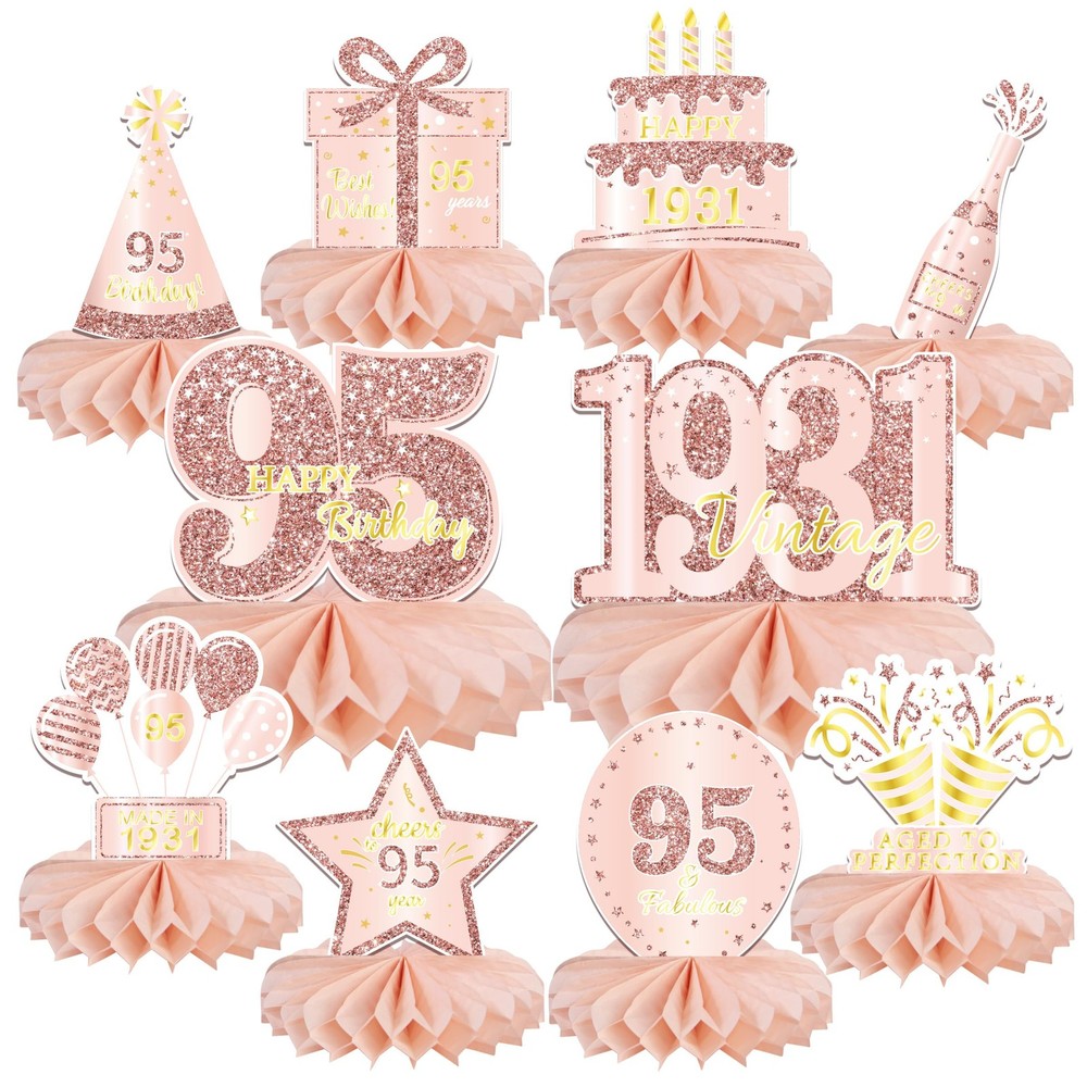 10PCS 95th Decorations Centerpieces for Table Decorations, 2026 Vintage 1931 …
