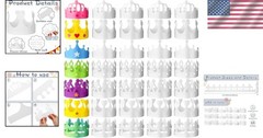 280 Pcs DIY White Paper Crowns for Kids Birthday Party