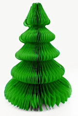 3 x Large Christmas Tree Party Green Honeycomb Paper Tablescape Table Decoration