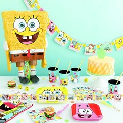 Spongebob Squarepants Jointed Banner Multicolor Birthday Party Decoration