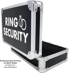 Ring Security Ring Bearer Briefcase with Padded Slits to Hold Rings – Ring Be…
