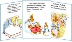 BEATRIX POTTER PETER RABBIT SHOWER BIRTHDAY PARTY TENT CARDS TABLE DECORATIONS