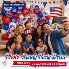 74 Pack 4th of July Decorations Red White and Blue Balloons Set – 12 Inch USA 4t