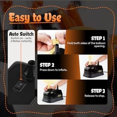Electric Balloon Pump Dual Nozzle Inflator Machine for Party Birthday Decoration