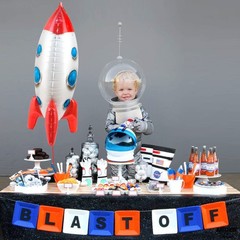 , Large Rocket Balloon for – 33 Inch | Rocket Balloons for Space Party Decora…