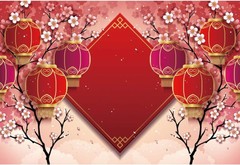High-Definition 8x6ft Chinese New Backdrop – Perfect for Festive Photos