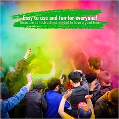 Color Blaze – 25lbs Green Colored Powder – Holi Fun Run Color War Festival Party