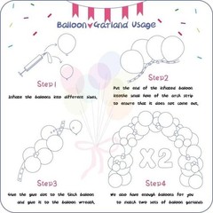 412pcs Rainbow Balloon Arch Kit Assorted Colors 18 12 10 5 Inch, Different Si…