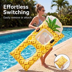 1 Piece Inflatable Pool Float Lounger for Adults Chair Floaties with Drink Ho…