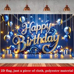2D Flat 1pc Flag Birthday Decoration Banner Family Parties Celebration Events ☋