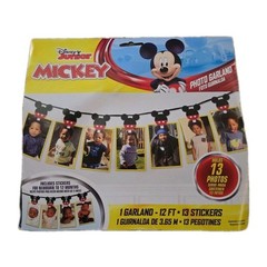 NEW Disney Junior 12’ Mickey Mouse Photo Garland Holds 13 Photos