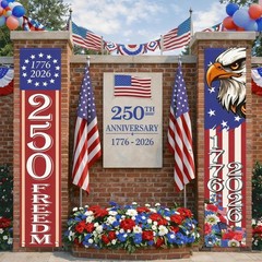 Durable 250th Anniversary Banner – Perfect for Memorial Day & July 4th!