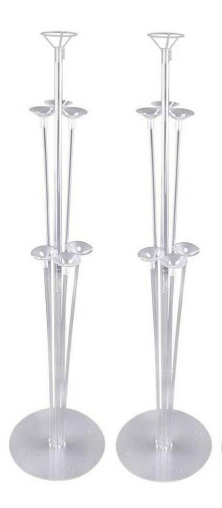 2 PACK 28 inches Tall Balloon Stands Table Centerpiece Balloon Party Decoration
