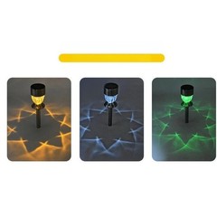 Solar Powered Lawn Light with Diamond Detail for Garden Camping Outdoor Use