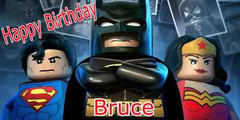 Birthday banner Personalized 4ft x 2 ft Lego Justice League