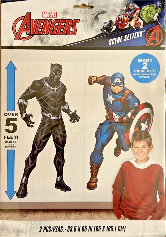Marvel Avengers Superhero Boys Birthday Party Setters Decoration Captain America