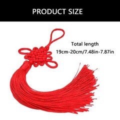 Chinese Knot with Tassels Handmade Chinese Knotting Cord for Home Decorations