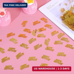 Happy Birthday Gold Confetti for Table – Party Decoration Supplies, Perfect for