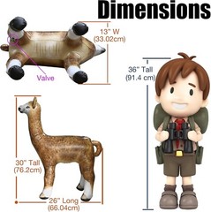 Jet Creations 2 Pack Pet Animals Alpaca Llama Party Home Classroom Holiday Decor