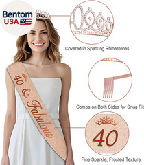 40Th Birthday Decorations for Women,32Pcs Back in 1986 Birthday Party Decoration