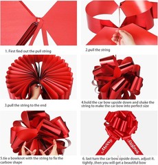 Giant Red Graduation Car Bow 2026 – 20 Inch