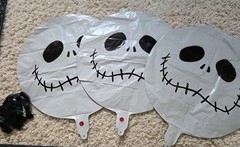 Nightmare Before Christmas Party Supplies Birthday Wall Banner + Balloons Jack