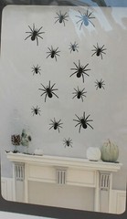 15 ct. Paper Silhouettes Cut Outs, Rats, Spiders, Bats, Halloween Haunted Decor