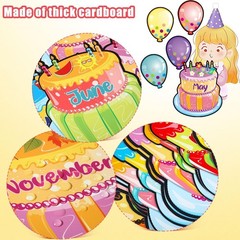 20-Pcs Black Dot Birthday Bulletin Board Set for Stylish Classroom Celebrations
