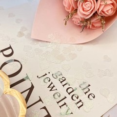 2500pcs Love Heart Shaped Glitter Confetti Valentine Anniversary Wedding White