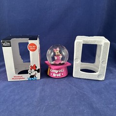 Disney Minnie Mouse Graduation Musical Water Globe Snowglobe Snow Congrats Grad