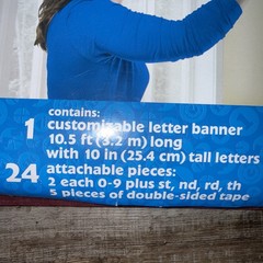 Thomas & Friends Add An Age Jumbo Letter Banner Kit Party Decoration — New