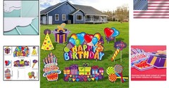 Reusable 8 Pack Birthday Yard Signs – Cheerful Decorations for Any Celebration