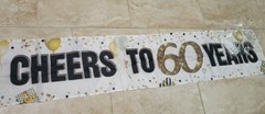 cheers to 60 years Banner 71″ New