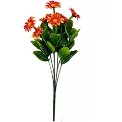 Home Decor Artificial Flower Bouquet Bendable Stems Yellow Purple White