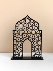 Muslim Ramadan Festival Black White Solid Color Acrylic Desktop Ornaments ET