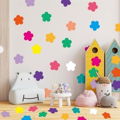 120Pcs Flowers Cutout, Spring Summer Paper Cutouts, Floral Bulletin Board Decor